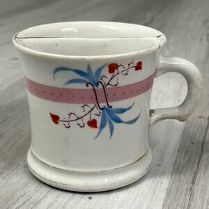Excelsior Floral Jackolantern Porcelain Shaving Mug Scuttle Cup